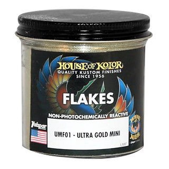 House of Kolor Ultra Gold Mini Flake 3-Ounce Jar