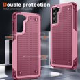thumbnail image 3 of for Samsung S21 Plus Case: Galaxy S21+ Case for Women Girls, Hard Back and Soft TPU, Military Protection Slim Fit Cell Phone Case Cover, Samsung Galaxy S21 Plus 5G Case, Pink+Red, 3 of 14