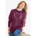 thumbnail image 3 of Woman Within Plus Size Layered-Look Sweatshirt, 3 of 6