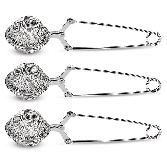Tea Strainer, 3 Pack Premium Stainless Steel Tea Strainer with Handle for Loose Leaf Tea Fine Mesh Tea Balls Filter