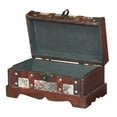 thumbnail image 4 of Vintiquewise® Old World Map Wooden Trunk/Box, Set of 2, 4 of 4