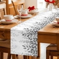 thumbnail image 5 of Spring Gray Eucalyptus Table Runner 120 Inches Long Farmhouse Dress Scarves, Summer Botanical Leaf Country Dining Tablerunner for Coffee Table/Kitchen Island/Party Décor, 13" x 120", 5 of 8