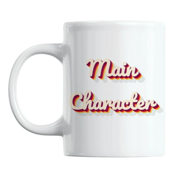 Main Character, Gen or Generation Z Slang White Ceramic Coffee & Tea Mug (11oz)