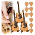 thumbnail image 1 of 3SET Sherum Strumbox,Sheremart Strumbox, Wooden Acoustic Guitar Pick Box with 3 PCS Guitar Pick,Guitar Pick Display Case, 1 of 5