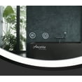 thumbnail image 4 of CIRQUE 30 in. Round LED Black Framed Mirror with Defogger and Dimmer, 4 of 6