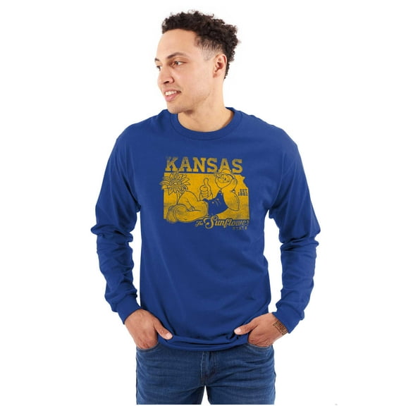 Popeye Kansas KS Local State Pride Long Sleeve TShirt Men Women Brisco Brands M