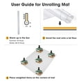 thumbnail image 6 of Yescom 60x46" Rectangle PVC Floor Mat Protector 1.5mm Thickness for  Home Office Rolling Chair Desk, 6 of 7