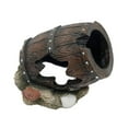 thumbnail image 4 of Decoraciones para acuario, decoración de barril de pescado, escondite, artesanías, barril escondite para acuario, casa cueva de roca, adorno para, 4 of 8