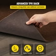 thumbnail image 2 of SKYSHALO6 ft x 23 ft Dark Brown Marine Carpet Marine Grade Carpet for Boats with Waterproof Back Outdoor Rug for Patio Porch Deck Garage Outdoor Area Rug Runner Non-Slide Porch Rug, 2 of 9