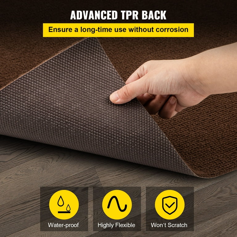VEVORbrand Boat Carpet 6x18' Indoor Outdoor Marine Carpet Rug - Size  Optional - 32 oz. waterproof patio Anti-slide rug, Charcoal Black 