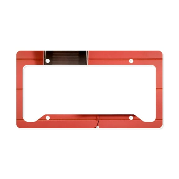 CafePress - Solar Powered Lamp License Plate Holder - Aluminum License Plate Frame, License Tag Holder