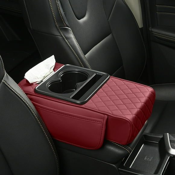Car Center Console Cover with Integrated Storage Compartments and Convenient Accessory Slots for Enhanced Vehicle Organization