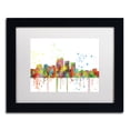 thumbnail image 2 of Trademark Fine Art "Louisville Kentucky Skyline Mclr-1" Canvas Art by Marlene Watson, White Matte, Black Frame, 2 of 4