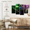thumbnail image 5 of Elephant Stock Record Player Wall Art - Horizontal Multi Panel Canvas - Living Room Wall Decor - Music Multi Panel - Green And Pink Decor - 84" x 54", 5 of 8