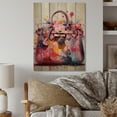 thumbnail image 2 of Designart "Glamour in Pink A Pop Art Bag" Fashion Print on Natural Pine Wood, 2 of 5
