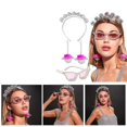 thumbnail image 2 of Durable and Trendy 70s Disco Ball Headband Sunglass Earrings Set Add a Unique Twist to Your Look, 2 of 4