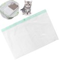 thumbnail image 1 of Litter Filter Bag, Plastic Cat Litter Lining Filter Waster Convenient 7pcs With Drawstring Handle Leaking Hole For Change Cat Litter S,L, 1 of 8