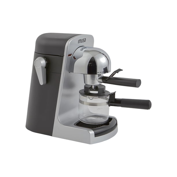Cafetera Imusa Espresso y Capuchino para 4 Tazas Plateada