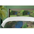 thumbnail image 4 of Ambesonne Hobbits Duvet Cover Sets, Fantasy Hobbit Land House, 2-Queen, Green Brown Blue, 4 of 7