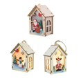 thumbnail image 4 of Billuyoard Casa de de Navidad, exquisito adorno de escritorio, lámpara de noche en forma de cabina, colgante luminoso en miniatura brillante Kits de decoración para fiestas Muñeco de nieve Billuyoard HA068046-02B, 4 of 6
