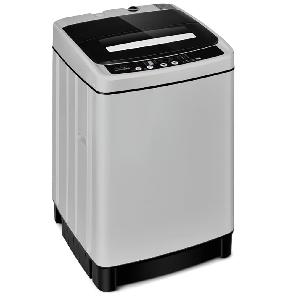 Spaco Full-Automatic Washing Machine 1.5 Cubic Feet 11 LBS Washer and Dryer-Gray, Washer Spinner Portable Washing Machine