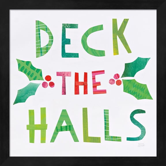 Christmas Collage II by Melissa Averinos, Framed Wall Art, 13.25W x 13.25H