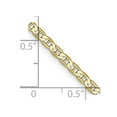 thumbnail image 4 of Auriga Fine Jewelry 10K Yellow Gold 2.4mm Flat Anchor Chain Bracelet 7" for Women, 4 of 6