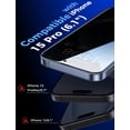 thumbnail image 3 of Protector de pantalla MAGIC JOHN para iPhone 15 Pro de 6.1 pulgadas, privacidad, paquete de 2, 3 of 8