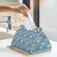 thumbnail image 6 of Pofeuu Pelican Reed And Fish Print Tissue Box Cover, Modern Decorative PU Leather Rectangular Tissue Box Case Organizer Holder for Vanity Countertop, Night Stands, Livingroom, 6 of 7