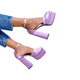 thumbnail image 3 of Zapatillas De Tacón Con Doble Plataforma Tipo Versac Bratz Grace Alley Lila, 3 of 4