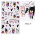 thumbnail image 1 of 5D Christmas Jingle Bell Nail Art Stickers Winter Reflective Glitter Gloves Lantern Embossed Sliders Snowflakes Manicure Decals, 1 of 4