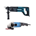 thumbnail image 2 of Rotomartillo Makita HR2475 + Miniesmeriladora DongCheng 1200W + Set de 10 brocas y cinceles SDS Plus, 2 of 10