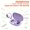 Purple, variant on 2026 New Open-Back AI Translation Earbuds Noise Canceling 200mAh USB-C Charging Case with Mic for Travel Business Meetings
