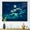thumbnail image 3 of Designart Full Moon In Cloudy Night Sky II FLOAT FRAME WALL ART, 3 of 4