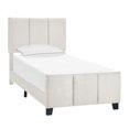 thumbnail image 2 of Twin Modern Channel Bed in Ivory/ Beige, 2 of 2