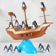 thumbnail image 4 of Equilibrio De Pingüinos, Juegos De Mesa Preescolares Con Bloques De Pingüinos De Barco Pirata, Juego De Equilibrio De Piratas De Pingüinos Para Juegos De Mesa Familiares (32X18X29CM), 4 of 5