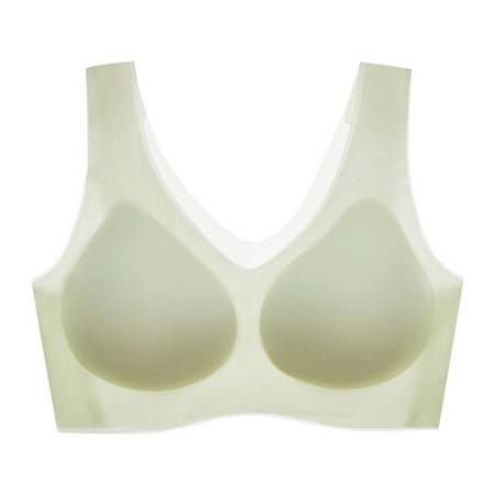 New & Trending  Hollow Out Bra  Comfortable Underwire Free  Breathable Seamless  For Women  Supportive Bralette  Nursing Bras  Everyday Wear  Womens Wirefree Bras | Green L  Sopatenor
