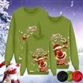 thumbnail image 4 of MIASHUI 2025 Pyjamas de Noël Assortis à Carreaux Pantalons pour Famille Ensemble Famille de Maman Chandail en Molleton Noël 26 Lettres Imprimées Col Rond Parent-Enfant Chandail en Molleton Hommes,P, 4 of 5