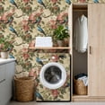 thumbnail image 4 of Chinoiserie Peel and Stick Wallpaper Chinoiserie Cherry Blossom Wall Art Vibrant Birds Wall Paper 17.7in x 9.8ft Self Adhesive Removable Renter Friendly Wallpaper for Bedroom Cabinets, 4 of 8