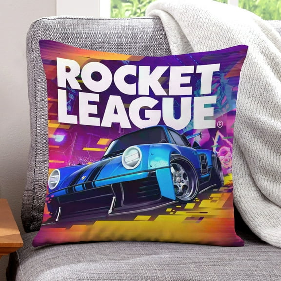 Rocket League-themed plush velvet Pillow Cover Case Gifts Pillowcase Home Decorative Throw Cushion Birthday Present Fans Lover