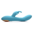 thumbnail image 3 of Curve Toys Power Bunny Snuggles Rechargeable Silicone Rabbit Vibrator Teal, 3 of 5