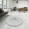 thumbnail image 4 of Ahgly Company Machine Washable Indoor Square Transitional Dark Goldray Area Rugs, 4' Square, 4 of 7