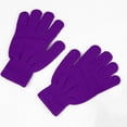 thumbnail image 5 of AWZXDE Unisex Ordinary Knit Warm Gloves for Outdoor Casual Wear Cold Weather Versatile Use with Warm Gloves and Gloves for Winters Dark Purple,One Size, 5 of 5