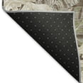 thumbnail image 5 of Addison Rugs Mayfield Premium Machine Washable Transitional Floral Brown Rectangle Rug, 9' X 12' Machine Washable Transitional Floral Brown Oversized Sherpa Throw Blanket, 5 of 7