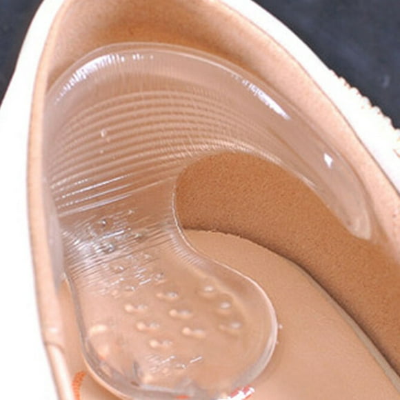 Cheers 2Pcs Silicone Gel Chaussures Talon Confort Coussinets Grips Doux Pieds Soins Protecteurs