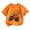 Orange, variant on Little Boys T Shirt Halloween Skeleton Truck Short Sleeve Shirt for Kid Size 8-9T
