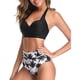 thumbnail image 3 of Mujeres traje de baño Halter Masajeadores cuello extraíble pecho pad alta cintura Pantalones cortos dos piezas para verano tipo 1 L, 3 of 6