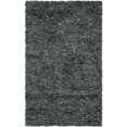 thumbnail image 1 of Safavieh Leather Shag Grey Shag Rug - 6' x 9', 1 of 3