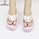 thumbnail image 2 of Songao-Sandalias de Hello Kitty para mujer, zapatillas sencillas con dibujos animados de Anime, tacón de cuña, pies de Clip, suela gruesa, antideslizantes, color rosa, novedad de 2022, 2 of 3