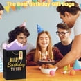 thumbnail image 5 of Cheinxy 7"/11"/13" Happy Birthday Gift Bag with Tissue Paper and Greeting Card for Birthday Party,Birthday Gift Bag Set for Men Women Boys Girls, 5 of 8